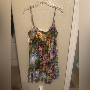 Floral Multicolor super cute boutique dress! Never worn!